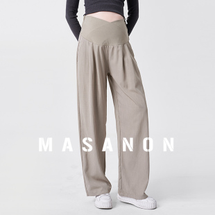 秋冬款 孕妇阔腿裤 外穿休闲直筒裤 秋装 秋季 孕期低腰山本裤 新品
