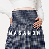 MASANON孕妇半身裙秋装 孕期穿搭半裙小个子托腹裙子春秋 2026新款