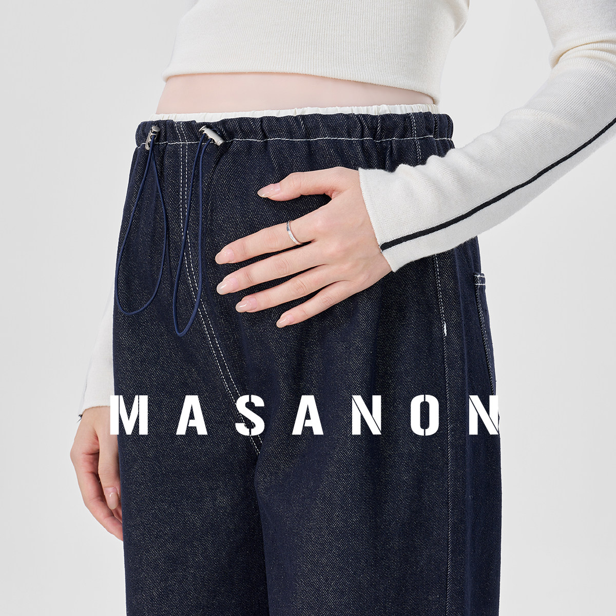 MASANON孕妇牛仔裤春季2026新款小个子直筒裤孕期不勒肚子阔腿裤,孕妇装/孕产妇用品/营养,孕妇休闲裤,淘宝优惠券,粉丝福利购,淘宝优惠卷