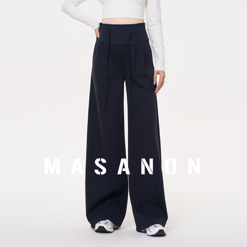 MASANON孕妇无托腹阔腿裤春秋
