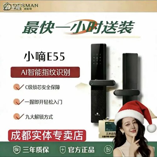德施曼指纹密码卡片铝合金浙江