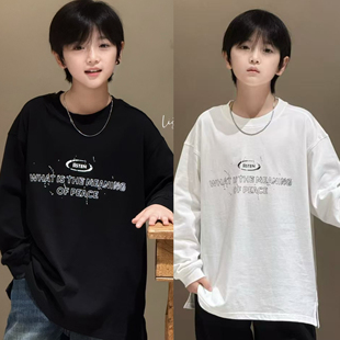 听集波拉韩国童装男女童长袖T恤衫春秋季新款儿童宽松休闲上衣