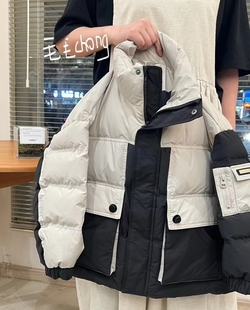 波拉bora韩国装男女童羽绒服秋冬季新款儿童90白鸭绒加厚外套亲子