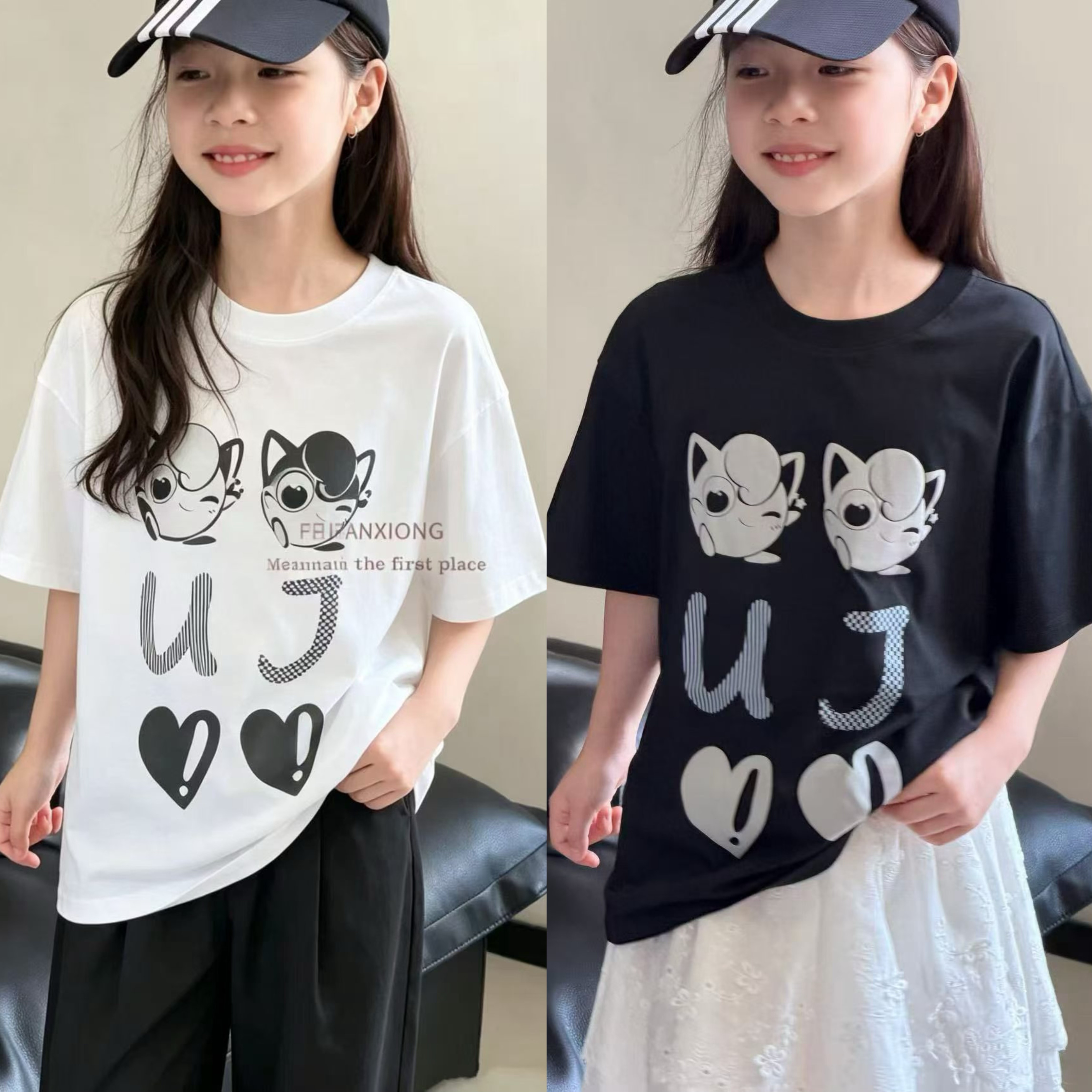 波拉韩国童装儿童装T恤衫2026夏季新款男女童韩版宽松休闲上衣潮