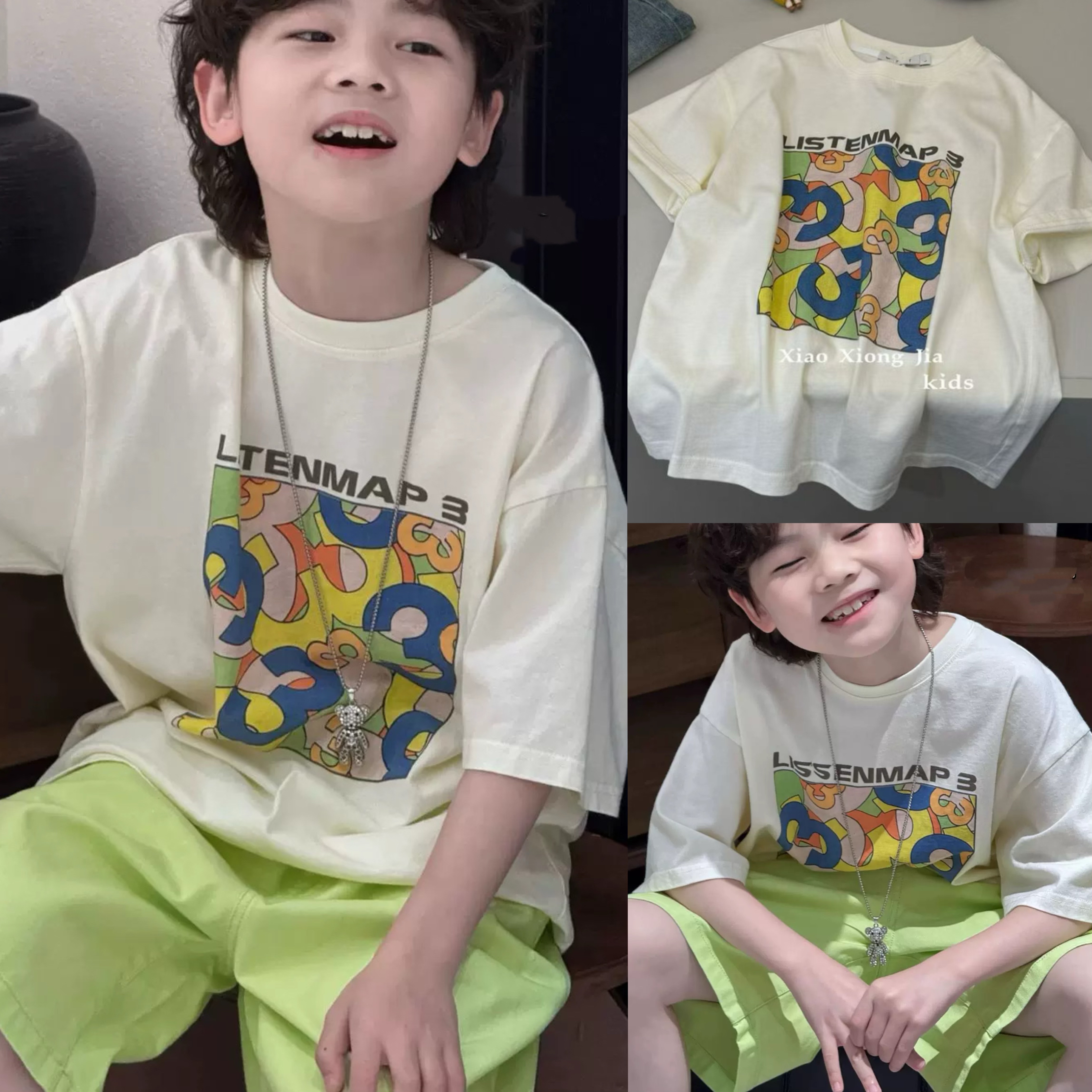 现货波拉韩国童装儿童短袖T血衫2026夏季新款女童宽松休闲上衣潮