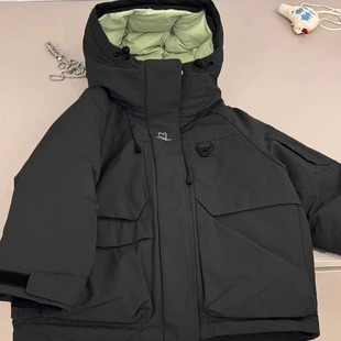 波拉韩国儿童装90白鸭绒加厚外套2025秋冬新款男女童面包服羽绒服