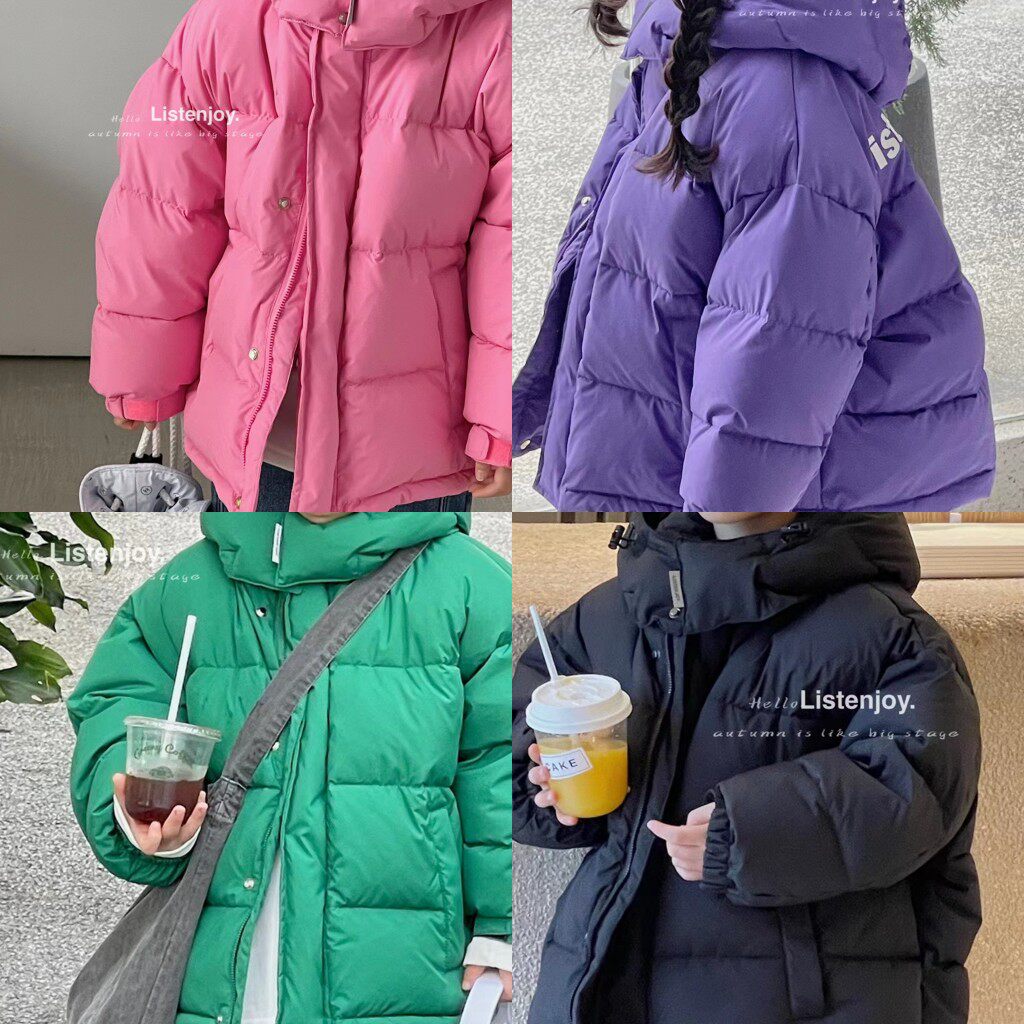 儿童面包服羽绒服白鸭绒加厚外套