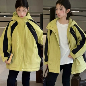 波拉韩国童装儿童羽绒服秋冬季新款男女童90白鸭绒冲锋衣外套潮