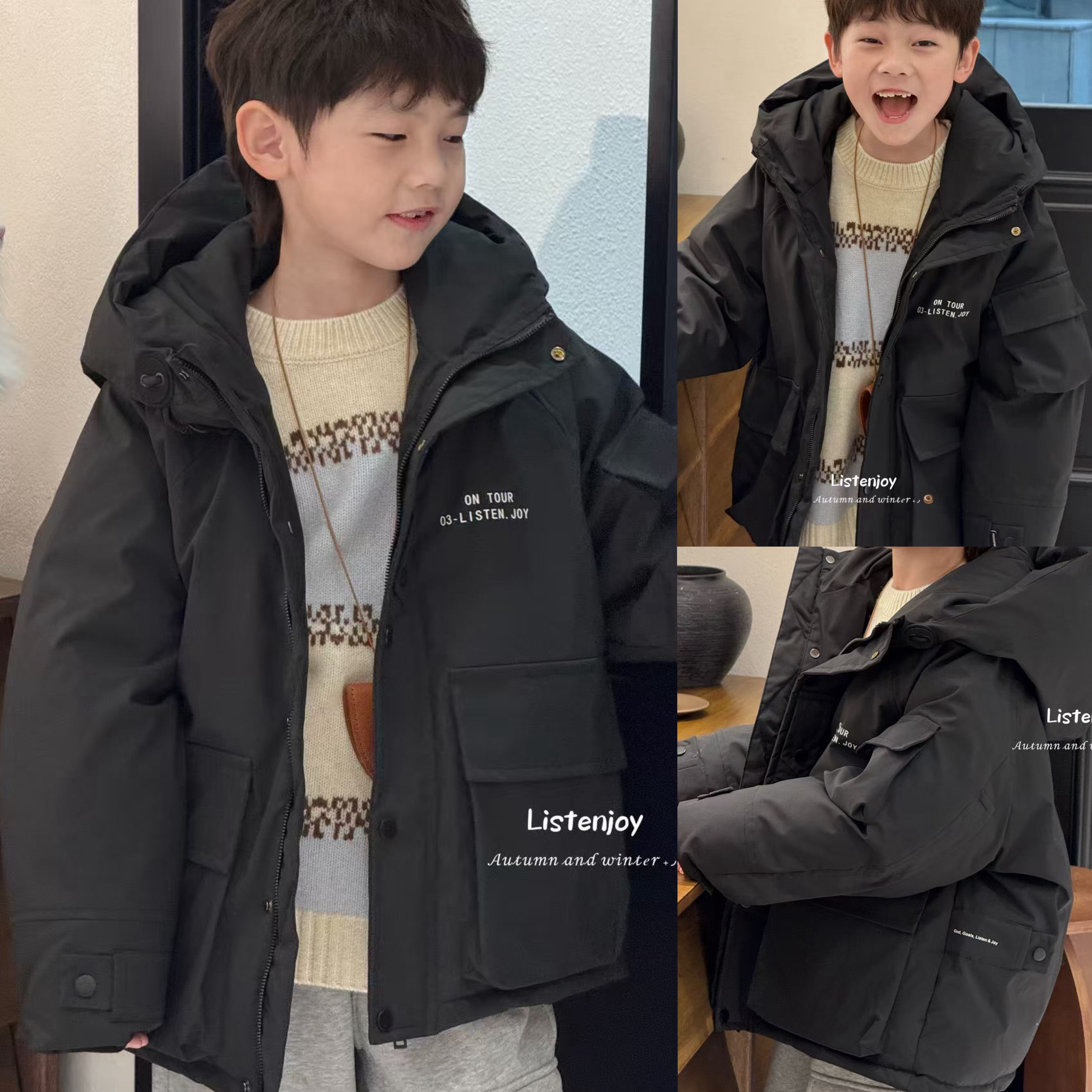 听集正版波拉加厚白鸭绒羽绒服