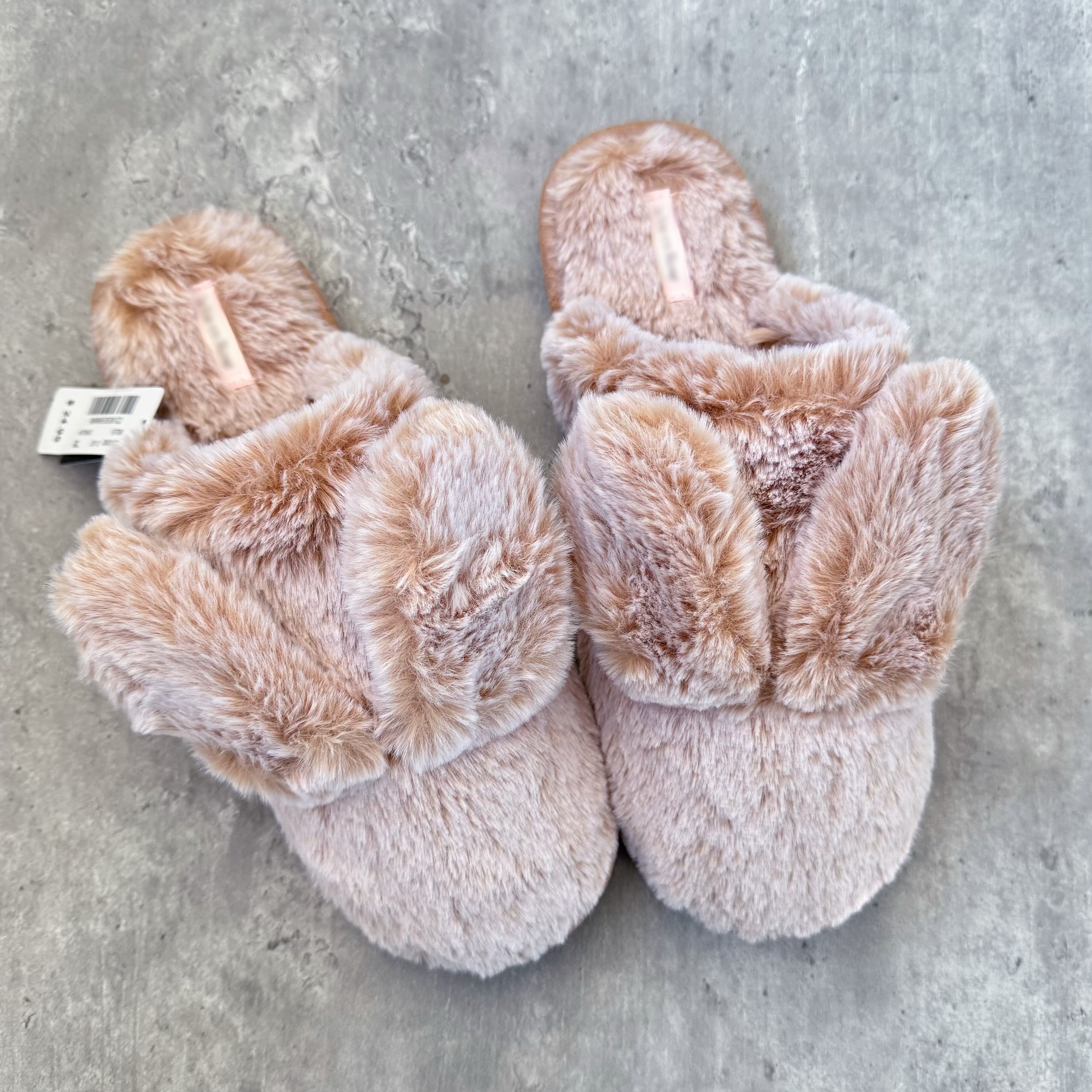 25美金 粉色毛绒兔子兔耳拖鞋家居鞋女士居家鞋室内鞋仿兔毛