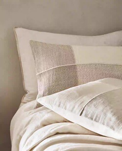 ZaraHome亚麻抱枕套ins风诧寂风居家装饰枕套靠垫套不含芯