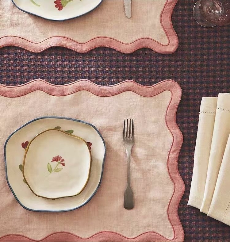 ZaraHome亚麻布艺餐垫餐桌装饰垫子家用防烫垫