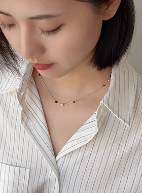 OPs原创青金石纯银项链