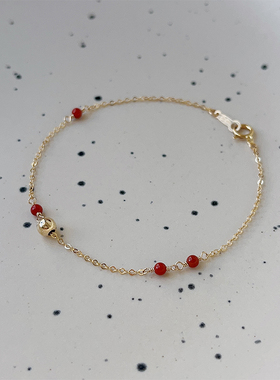 OPs南红玛瑙转运珠手链