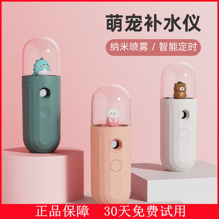 补水仪 便携可爱小熊纳米喷雾器女手持充电加湿器脸部送生日礼物