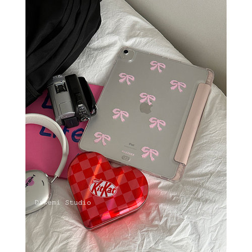 韩ins小众少女心蝴蝶结平板皮套