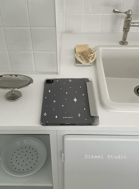 韩国ins小众Y2K辣妹星光闪烁带笔槽ipad8/9/10平板电脑保护壳支架air4/5/6适用苹果ipad11保护皮套防摔软壳