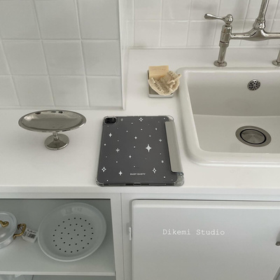 韩小众Y2K星光带笔槽平板保护套