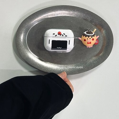 可爱治愈饭团透明蓝牙耳机套