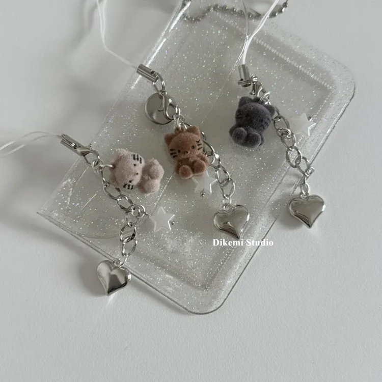 日韩ins风可爱治愈棕色小熊爱心车钥匙扣包包airpods挂件手机挂链,服饰配件/皮带/帽子/围巾,钥匙扣,淘宝优惠券,粉丝福利购,淘宝优惠卷