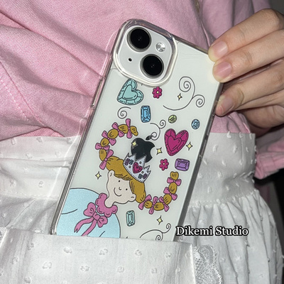 苹果16pro软壳ins风多巴胺少女