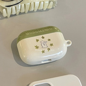 3硬保护壳 pro2 韩国ins小众小清新可爱兔子五角星菲林耳机套适用airpods4 3无线蓝牙耳机套苹果airpods