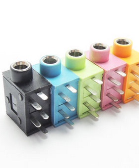 PJ215 PJ325 3.5口径 耳机插座 3.5MM耳机座 五色可选