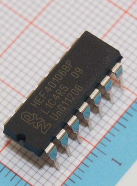 HEF40106BP CD40106BE六施密特触发器 直插DIP-14 进口原装正品货