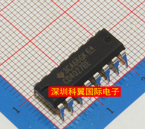 CD4027BE CD4027双J-K主从触发器 DIP-16进口全新原装