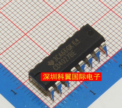 CD4027BE CD4027 双J-K主从触发器 DIP-16  进口全新原装