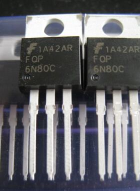 6N80  FQP6N80  FQP6N80C  6A 800V MOS场效应管 直插TO-220 全新