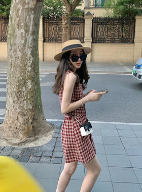 小个子吊带背心裙无袖背心裙