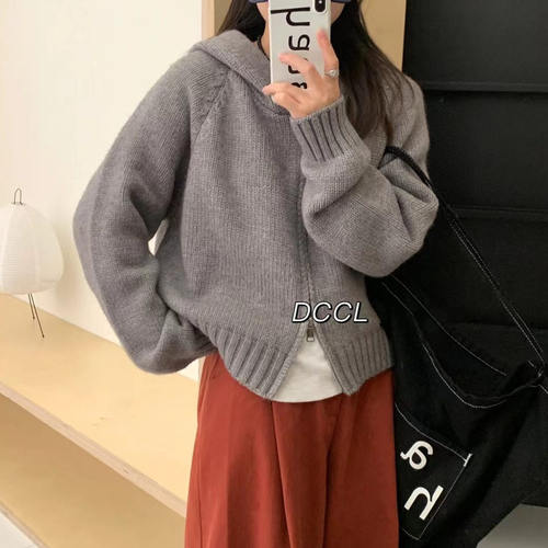 高质感针织卫衣女2023新款