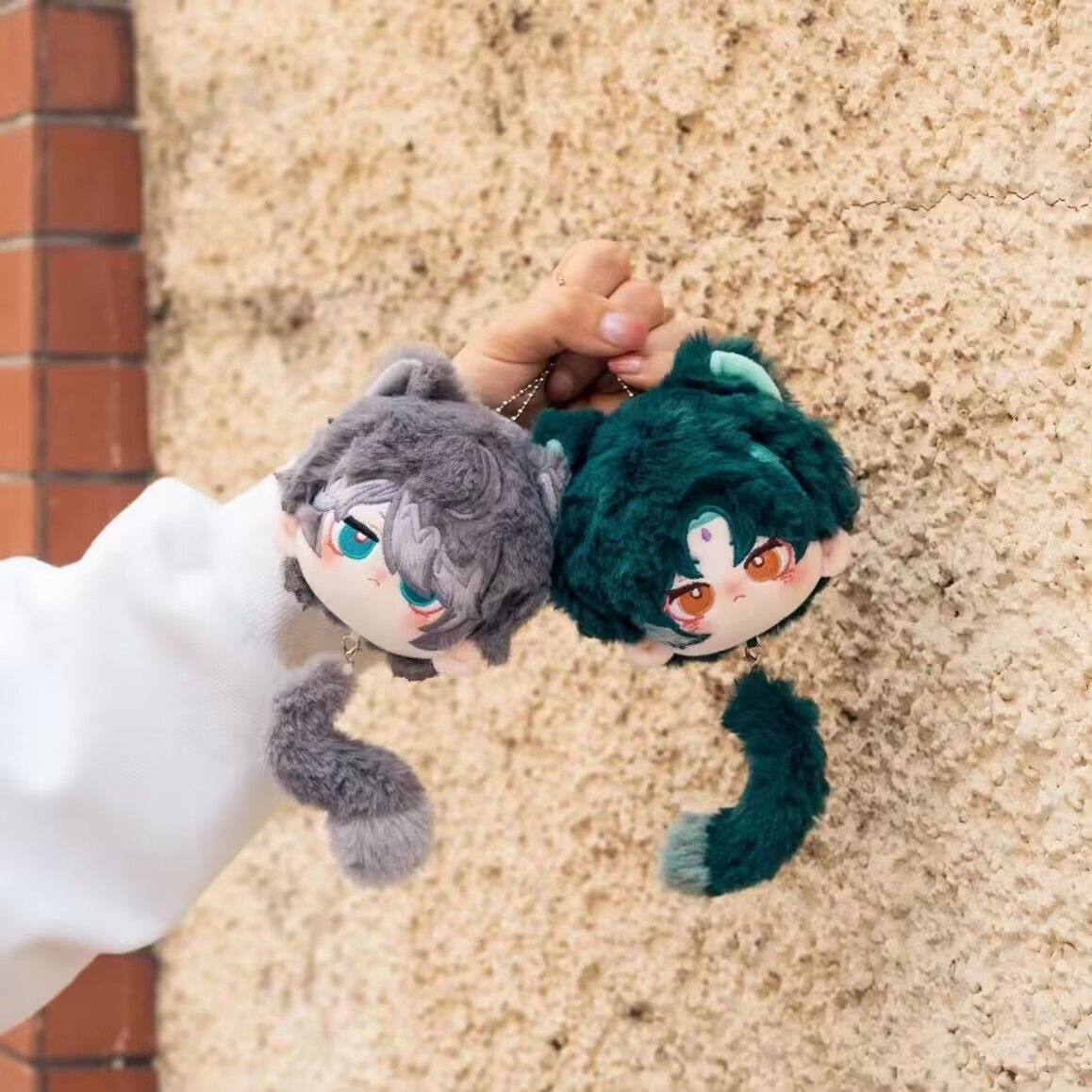 原神二次元动漫魈鸟团子挂件艾尔海森钥匙扣送女生礼物公仔玩偶