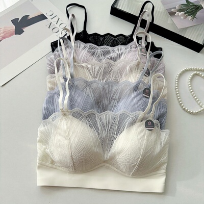 一字领防走光美背抹胸无痕内衣