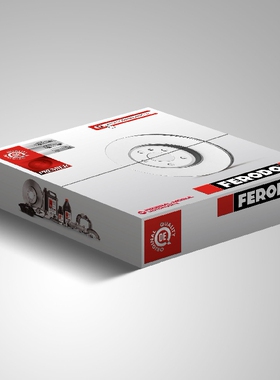 菲罗多后刹车盘DDF1697C-1-D适用华晨宝马新3系X1系列320i后轮盘