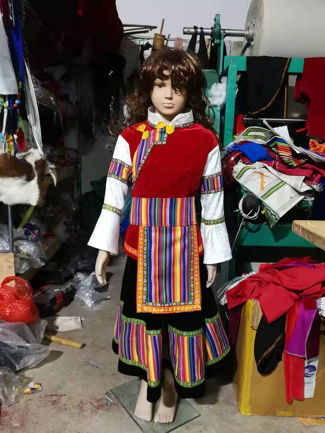 怒江兰坪怒族民族服饰女童怒江怒族民族服饰怒江兰坪怒族民族服饰