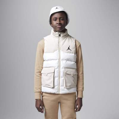 Jordan官方耐克男童大童三防羽绒马甲梭织保暖加绒休闲HQ8120