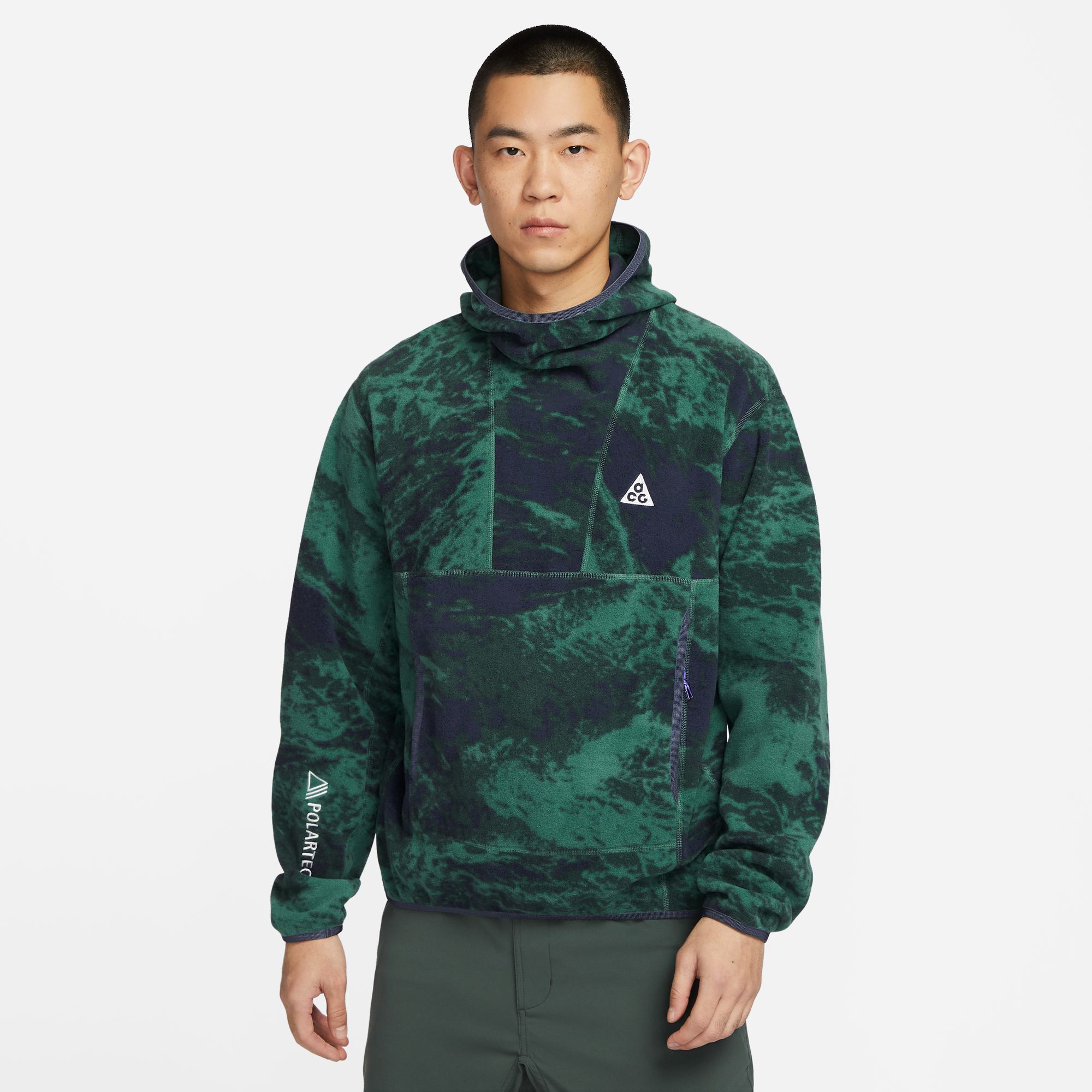 Nike耐克ACG男摇粒绒印花套头连帽衫春季新款户外宽松FN2454