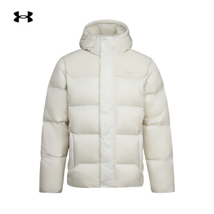 安德玛官方UA Select男女情侣连帽运动休闲短款鸭绒羽绒服6012832