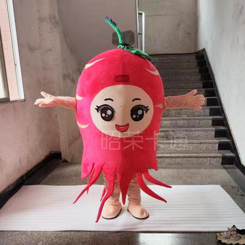 丹参卡通人偶服装人参植物中草药玩偶服商场节日行走发传单表演服