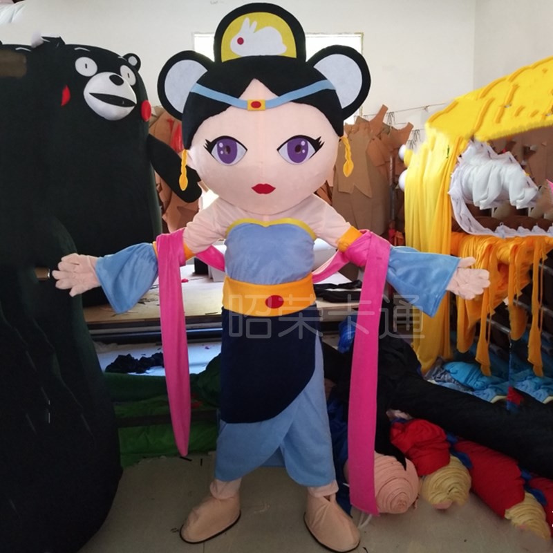 卡通人偶古装西游记动漫表演嫦娥