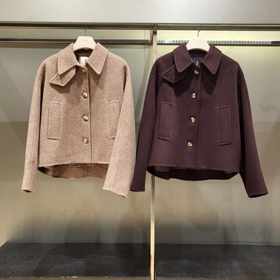 潮流直邮 韩国 O'2nd 奥蔻 25秋 羊绒短外套O22F9ROTE21W