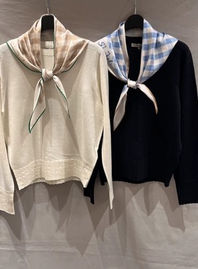 潮流直邮 韩国SJSJ正品代购 26早春 丝巾毛针织衫 SJ2G0-KTO410W