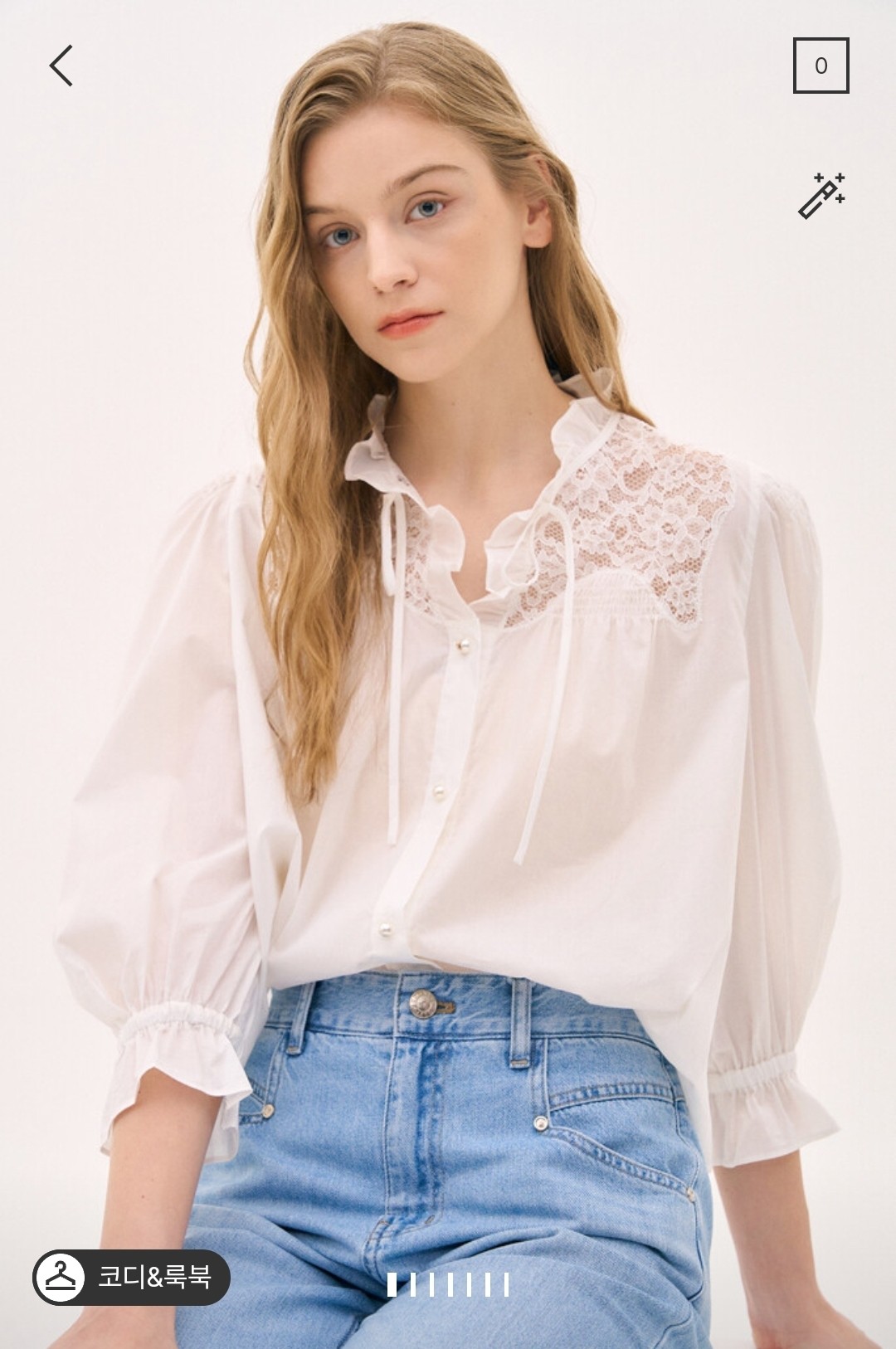 潮流直邮 韩国奥蔻O2nd 正品 24夏  时尚甜美衬衫O22E5WSH391W