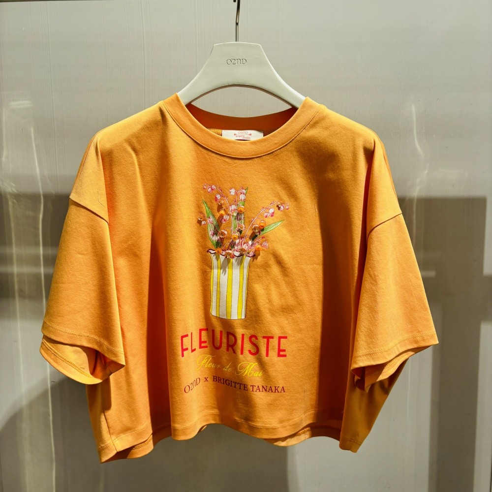 潮流直邮  韩国O'2nd 奥蔻正品  24夏   印花T恤O22E5TTOM06W,女装/女士精品,T恤,淘宝优惠券,粉丝福利购,淘宝优惠卷