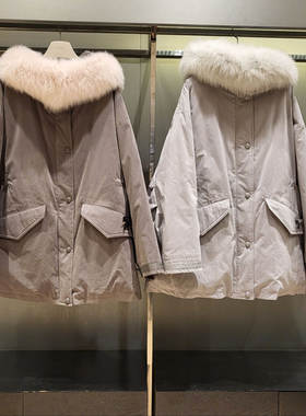 潮流直邮 韩国 O'2nd 奥蔻 25冬 派克羽绒服O22FBQOT626W