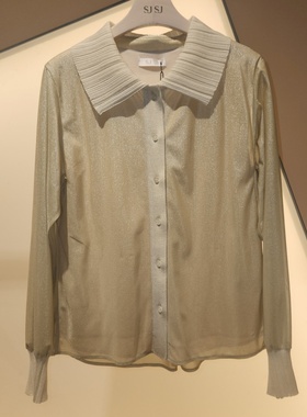 潮流直邮 SJSJ 韩国代购 2024秋 百搭翻领衬衫 SJ2E8-WBL264W