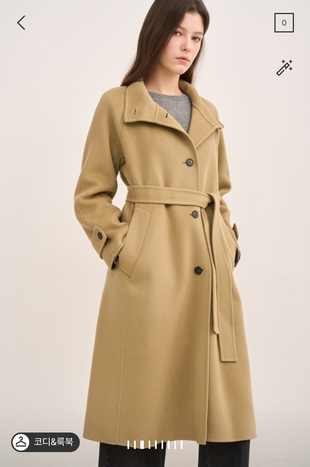 潮流直邮  韩国SJSJ正品 24冬 时尚长款 羊绒大衣 SJ2EBRCT796W