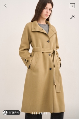 潮流直邮  韩国SJSJ正品 24冬 时尚长款 羊绒大衣 SJ2EBRCT796W